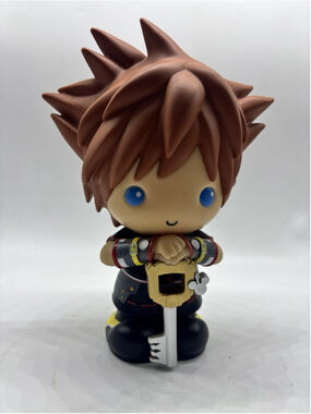 Disney Kingdom Hearts Sora 9” Vinyl Bank by Monogram New